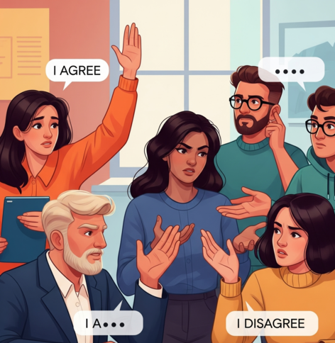 Speech bubble icon for expressing opinions